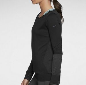 NIKE LADIES EPIC KNIT CREW DRI-FIT ATHLETIC WOMENS BLACK TRAINING SIZE M